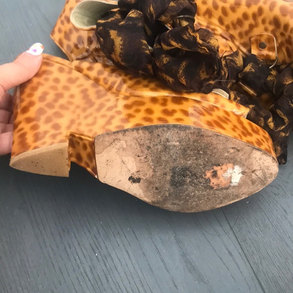 Opening Ceremony wedge shoes with scarf tie - Picture 5 of 5